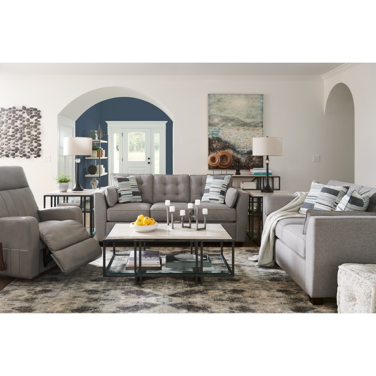 LaZBoy Finley Contemporary Rocker Recliner Conlin's Furniture